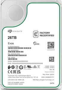 Seagate EXOS 26TB HDD 3.5 Zoll Server Festplatte SATA 24/7 7200rpm ST26000NM000C - Bild 1 von 5