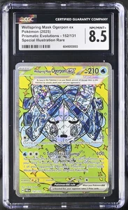 CGC 8.5 Wellspring Mask Ogerpon ex 152/131 SIR Prismatic Evolutions Pokemon Card - Picture 1 of 2