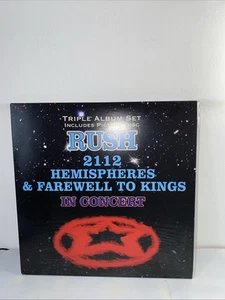 Rush Triple Album Set 2112/Hemispheres/Farewell To Kings Inc. Picture Disc - Imagen 1 de 11