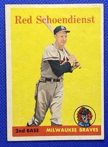 1958 Topps Red Schoendienst #190 VG-VGEX RC239 - Picture 1 of 2