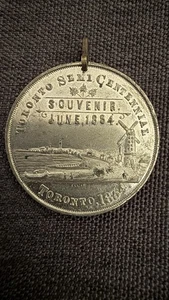 Toronto Industrial Exhibition Main Building Semi Centennial Souvenir Medal - Picture 1 of 2