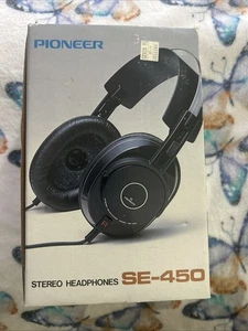 Vintage Pioneer SE-450 schwarz Stereo verstellbar Over-the-Ear Doppel Kopfhörer - Bild 1 von 17
