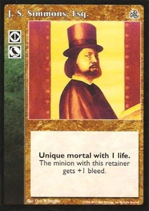 J. S. Simmons, Esq. [Third set] - VTES card - Imagen 1 de 2