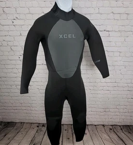 Xcel Axis Black 5/4mm Back Zip Full Long Sleeve Dive Wetsuit Size Large L - Picture 1 of 12