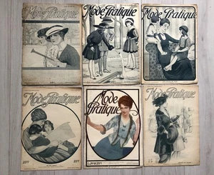 6x Revues LA MODE PRATIQUE Année 1915 - Picture 1 of 2