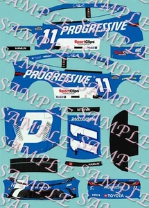 2025 Denny Hamlin Progressive 1/64 Peel& Stick Decals - Bild 1 von 1
