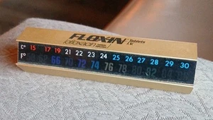 Drug Rep Pharmaceutical Floxin Advertisement Thermometer Metal - Picture 1 of 8