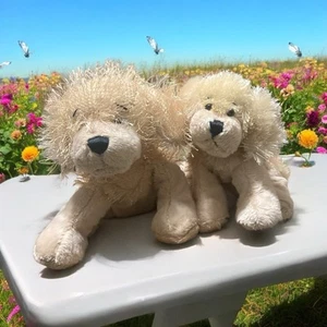 Set of 2 Ganz Webkinz/Lil Kinz Golden Retriever Dogs Mom Baby No Code - Picture 1 of 1
