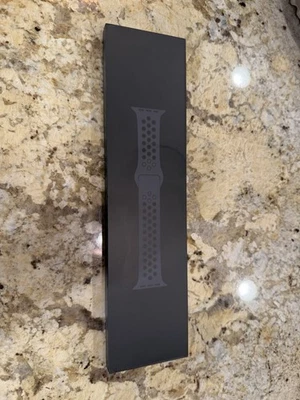 NUEVO en caja Original Apple Watch Nike Sport Band 44mm 45MM 46MM Antracita/Negro Foto 1 de 4