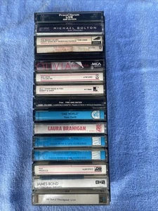 15 Lot Bulk - Various Music Cassette Tapes With Case. Untested - Picture 1 of 3
