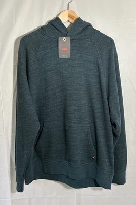 LEVIS RELAXED FIT PULLOVER GREEN HOODED SWEATSHIRT SIZE LARGE NEW WITH TAGS! - Image 1 of 4