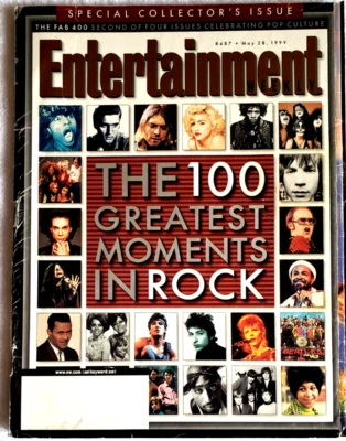 100 Greatest Moments in Rock-Special Collectors May 1999  Movies, TV, Music etc - Image 1 of 3