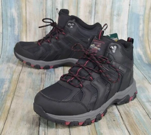 Skechers Men's Relaxed Fit Selmen Relodge Waterproof Hiking Boots Black 204076 - Picture 1 of 11