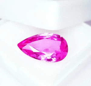 Piedra preciosa suelta de zafiro rosa natural de 5,96 quilates con certificación AAA+ gema de zafiro de calidad - Imagen 1 de 10