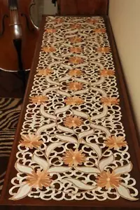 Corredores de mesa de alta calidad elegantemente bordados para muebles y decoración del hogar - Imagen 1 de 3