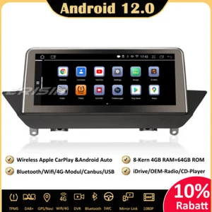 10.25" Android 13 IPS Autoradio GPS Navi DAB+ CarPlay 8-Kern Wifi für BMW X1 E84 - Bild 1 von 13