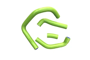 BU Fit Kawasaki W&D004 ZX10R NINJA 2006-07 Silicone Radiator Coolant Hose Tubes - Picture 1 of 2