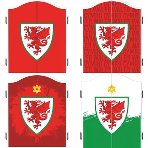 Wales FC Dartboard Cabinet Heavy Duty Dart Board Officially Licensed Cabinets - Picture 1 of 9