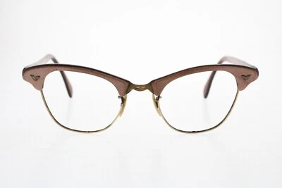 Винтажный Victory медный золотой кошачий глаз 1/10 12k золото заполнение 4 1/4 - 5 3/4 размер 44/20 - Изображение 1 из 4