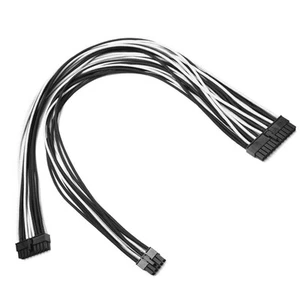 24pin 30cm Corsair Cable AX1200i AX860i AX760i RM1000 RM850 750 650 White Black - Picture 1 of 3