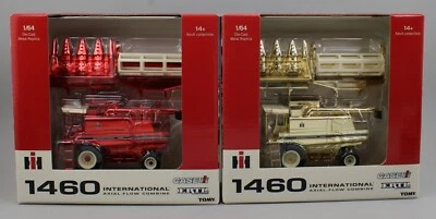 2025 ERTL 1:64 CASE IH *INTERNATIONAL HARVESTER* 1460 Combine RED & GOLD CHROME - Image 1 of 3