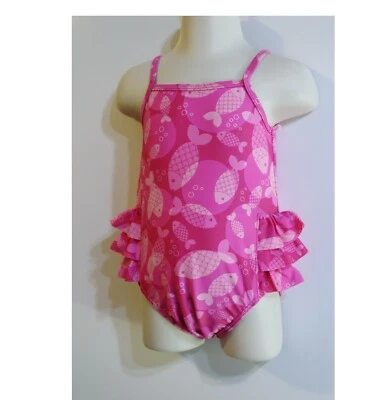 TCP Traje de Baño Bebé Niña Talla 6-9 Meses Rosa Pez Pañal de Natación Foto 1 de 4
