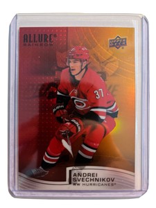 2021-22 Allure Red-Orange Rainbow #R-55 Andrei Svechnikov - Carolina Hurricanes