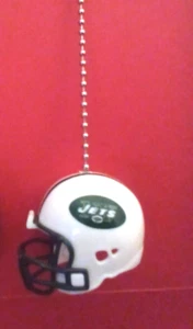 NEW YORK JETS  CEILING FAN PULL CHAIN HELMET - Picture 1 of 5