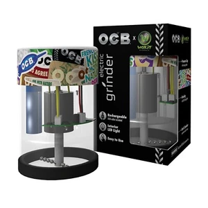 OCB Wakit Grinders rechargeable Electric Herb Grinder KLR Series - Clear Collage - Picture 1 of 4