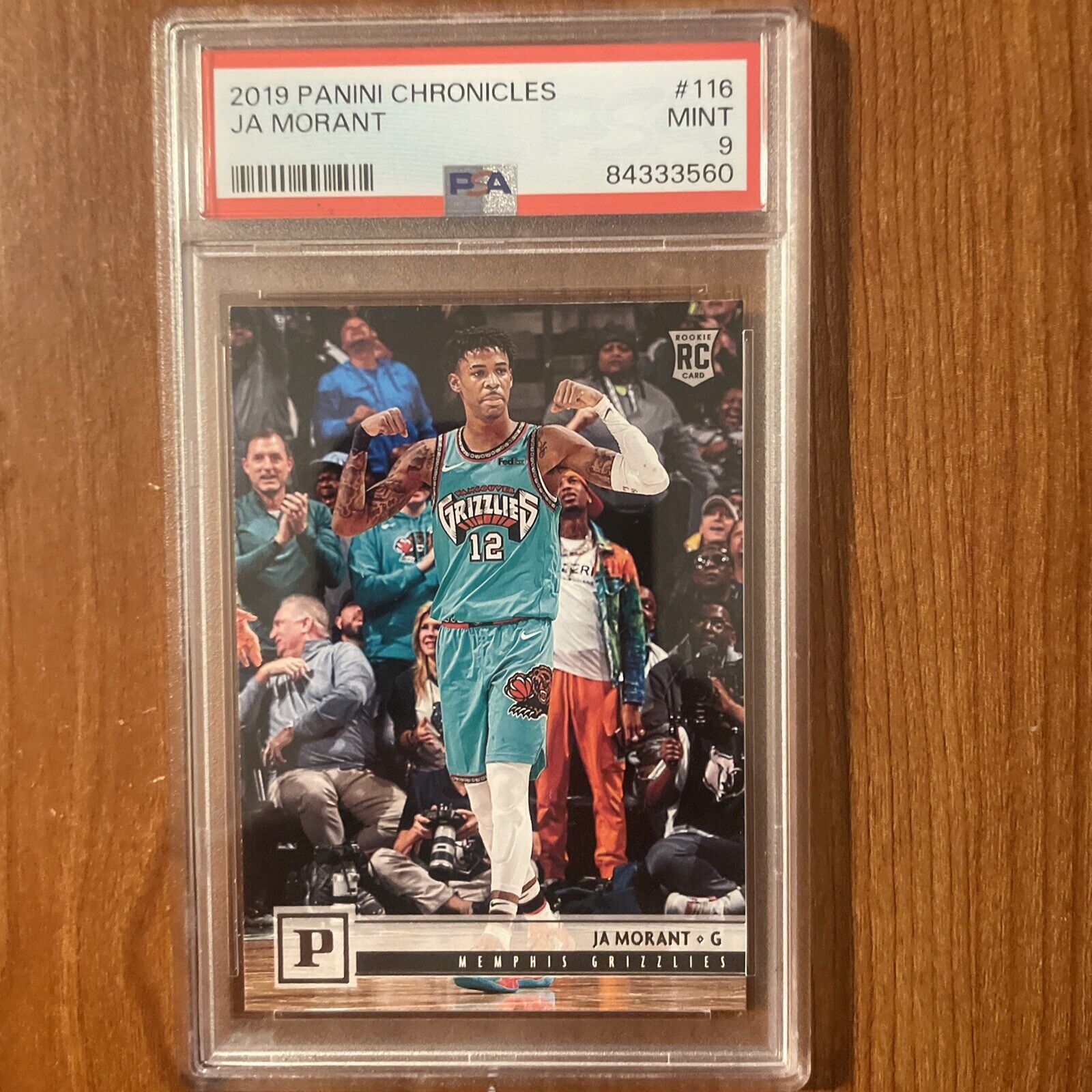2019 Panini Chronicles Ja Morant PSA 9 #116 Young Dolph/Tuohy RC Rookie