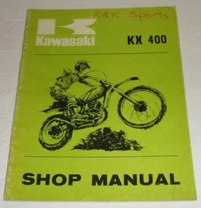 Kawasaki 1975 Kx400 Service Manual Shop Repair Kx 400 - Foto 1 di 6