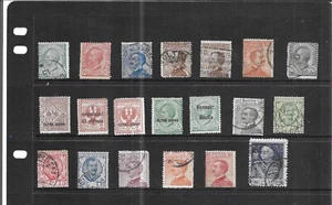 ITALY 1906-1926. SELECTION OF 20. FINE USED.  AS PER THE SCAN. - Picture 1 of 3