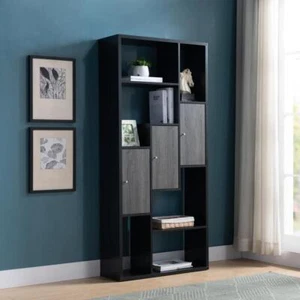 Bookshelf Corner Bookcase Wood Display Shelf Storage Wall Shelf Organizer - Picture 1 of 4