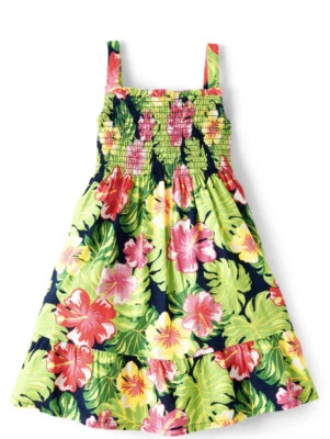 Gymboree Girls Aloha 6 Floral Smocked Dress Hawaiian Luau NWT￼ - Image 1 of 3