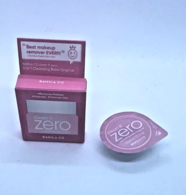 NUEVO Bálsamo Limpiador Banila Co Clean it Zero 0.10 oz/3 ml Tamaño de Muestra Foto 1 de 2