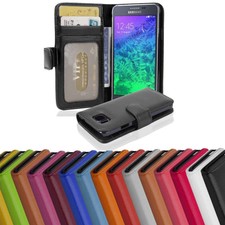 Case for Samsung Galaxy ALPHA Cover Protection Wallet 3 Card Slots Book