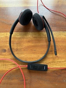 Casque stéréo USB-C Plantronics PLT Blackwire C3220 - Câble noir rouge - Photo 1/6