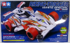 Tamiya 19619 Mini 4WD RISING-TRIGGER WHITE SPECIAL (SUPER XX CHASSIS) 1/32 - Picture 1 of 3