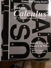 Saxon Calculus Ser.: Homeschool Testing Book For Calculus 2Nd Edition
