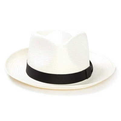 STETSON Unisex Reward Natural Lightweight Straw Summer Fedora Hat TSREWD-292481 - Image 1 of 4