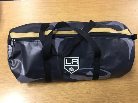 Los Angeles LA Kings Custom Made Vinyl Duffel Bag from 2017 All Star Game Banner Cover