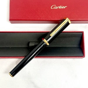 Cartier Santos Dumont Prestige Rollerball Pen - Gold & Black AD VIP Gift - Picture 1 of 9