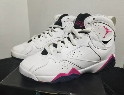 NIKE AIR JORDAN VII 7 Retro GS 5Y Blanco/Fuego-Negro-Azul Noche *REGALO GRATIS Foto 1 de 4