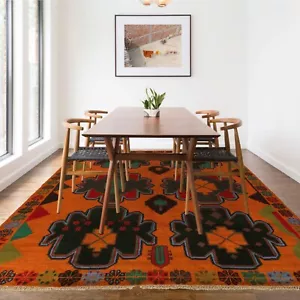 Hand Knotted Traditional New Brown Afghan Oushak Wool Area Rug 6'3 x 8'6 ft-4399 - Picture 1 of 8