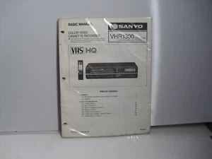 Sanyo VHR1300    basic  manual - Bild 1 von 2