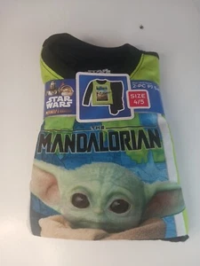 New Star Wars Mandalorian Fleece Pajamas Baby Yoda Boys NWT - Picture 1 of 3
