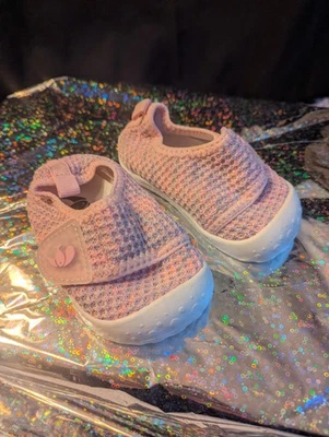 Tênis Feetcity Baby First Walking Rosa Tamanho 5 (128) Leve Novo - Imagem 1 de 4