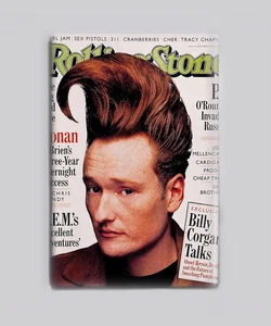 IMÁN PÓSTER CONAN O'BRIEN / ROLLING STONE 1996 - 2"x3" retro vintage show años 90 - Imagen 1 de 3