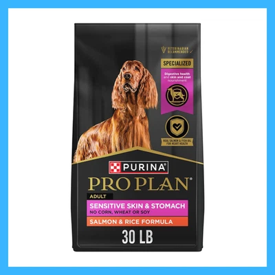Sale! Purina Pro Plan Adult Salmon & Rice Formula Dry Dog Food, 30lb - Image 1 of 3