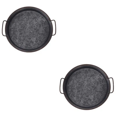  2 PCS Serviertablett Mit Henkel Brotanzeige Foto -Requisite -Tablett - Bild 1 von 4